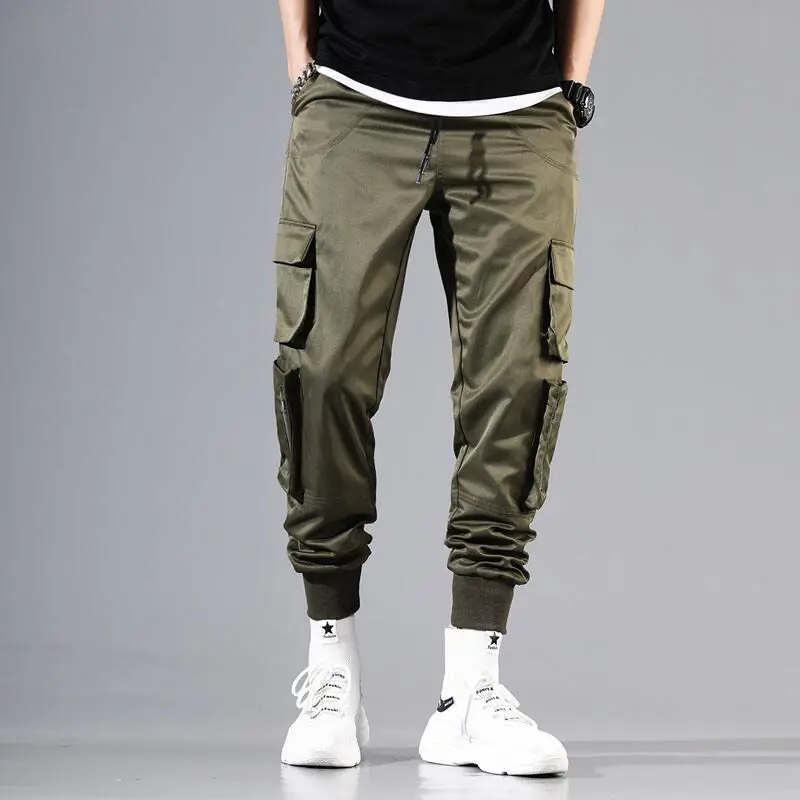 Letter Embroidery Ribbons Casual Pants Men Trouser Spring Autumn Harajuku Harem Joggers Sweatpants 3XL XXXL - Цвет: 6