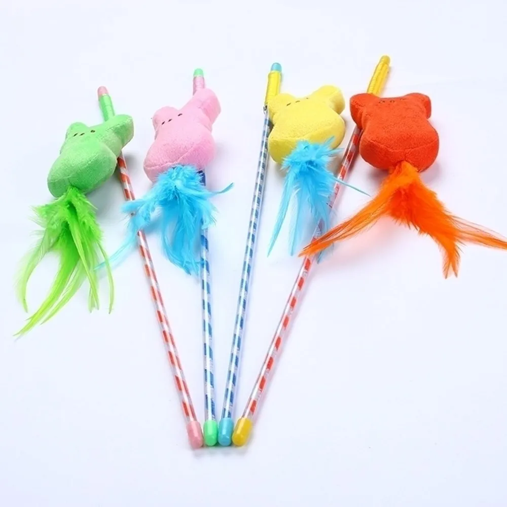 Забавные игрушки для кошек, игрушки-палочки для животных, обучающая палочка, палочка для котенка, Интерактивная игрушка для кошки, плюшевая игрушечная кошка, принадлежности