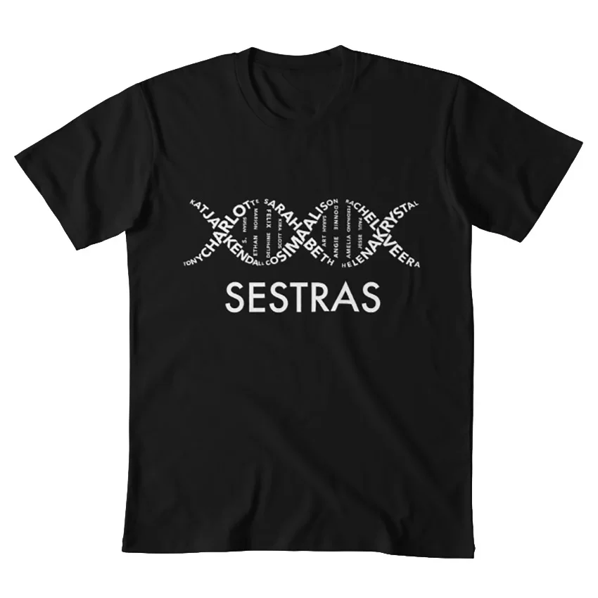 Sestra DNA-Темное дитя Clone Club Merch футболка Темное дитя Clone Club sestra sestras sister tatiana maslany