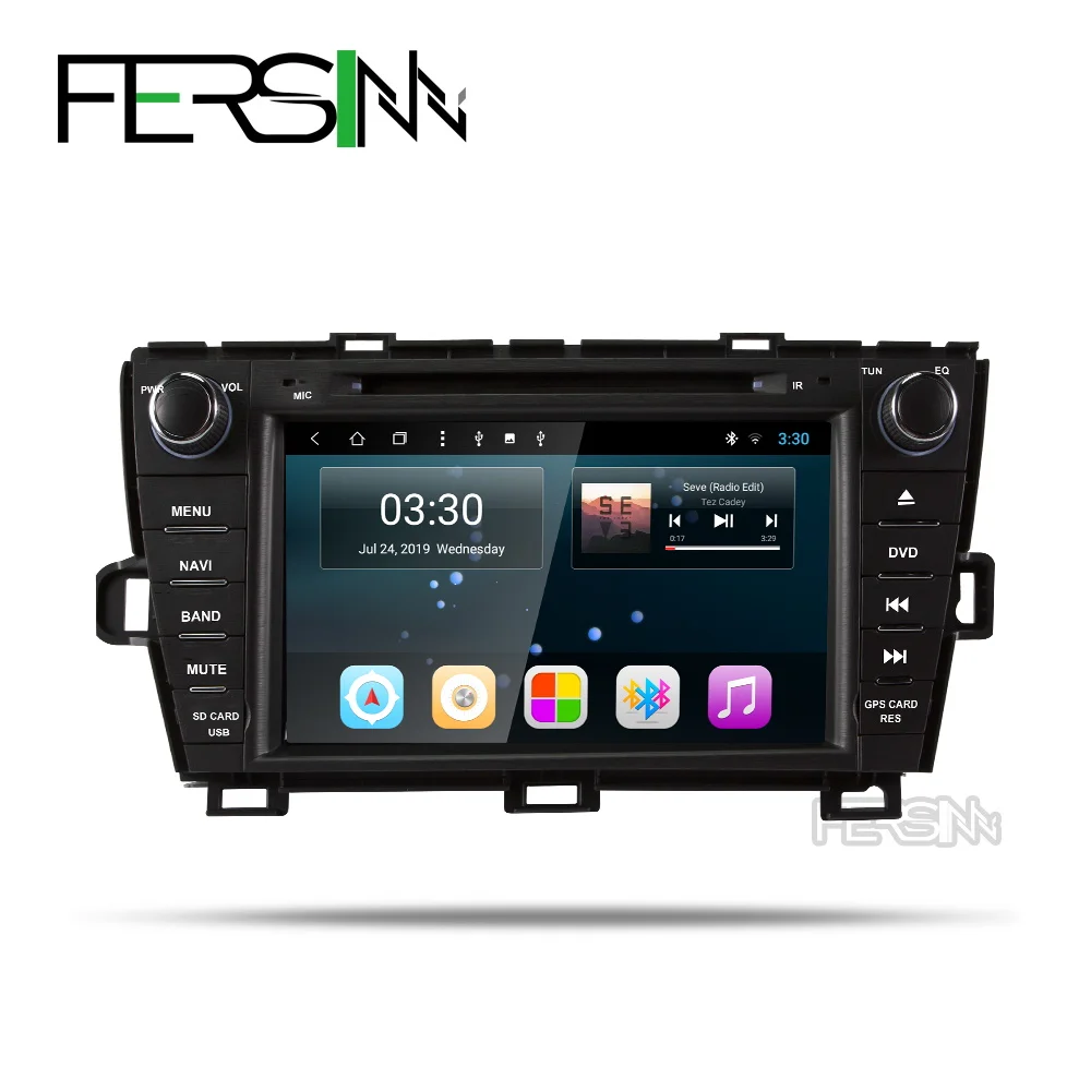 Автомобильный dvd плеер Fersinny мультимедийный с gps навигацией и android 9 0 для Toyota Prius 2009