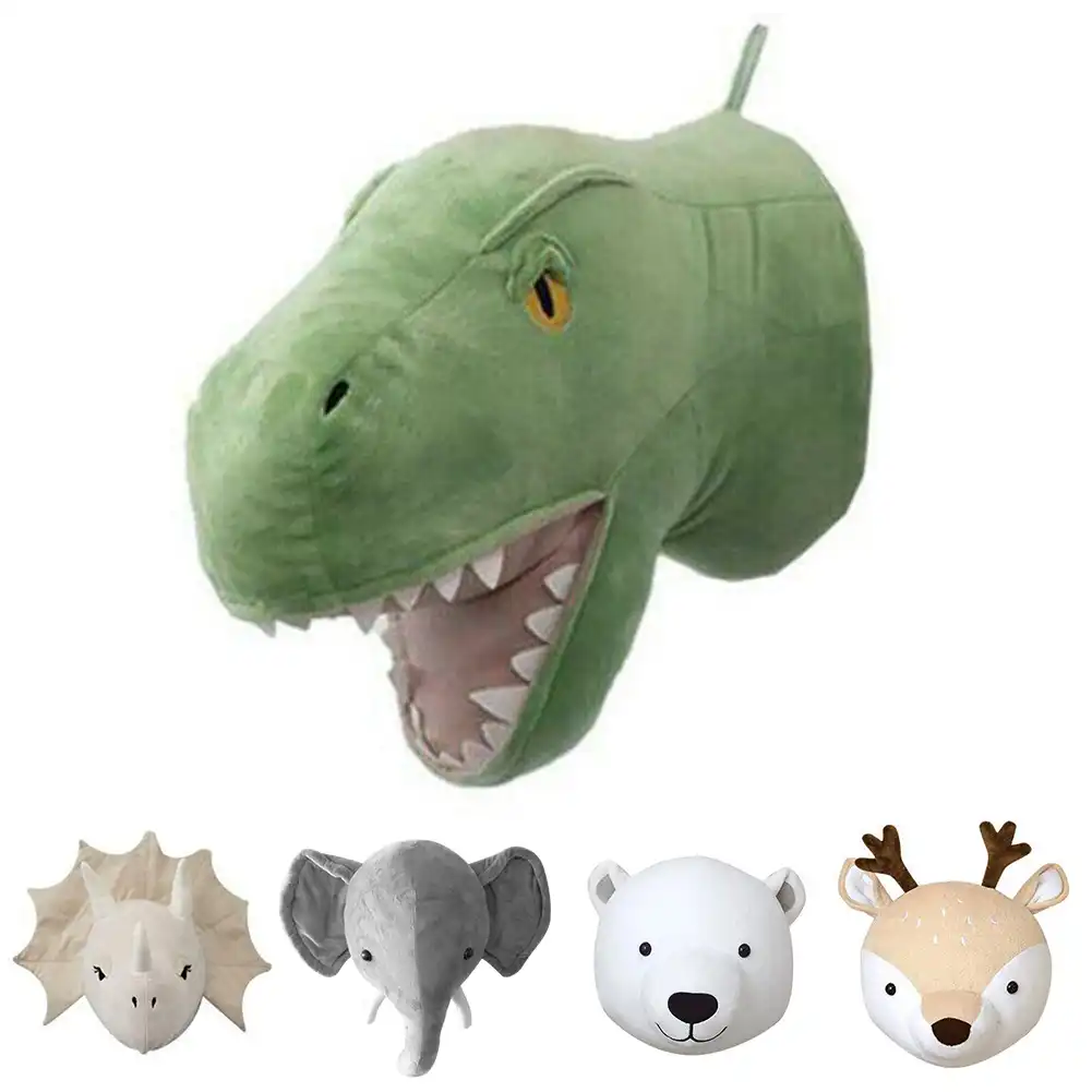 plush animal heads for nursery
