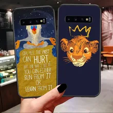 Король Лев Simba nala Hakuna Силиконовый ТПУ чехол для телефона samsung Galaxy S7 Edge S8 S9 Plus S10 Plus S10 Lite Note 9 черный чехол
