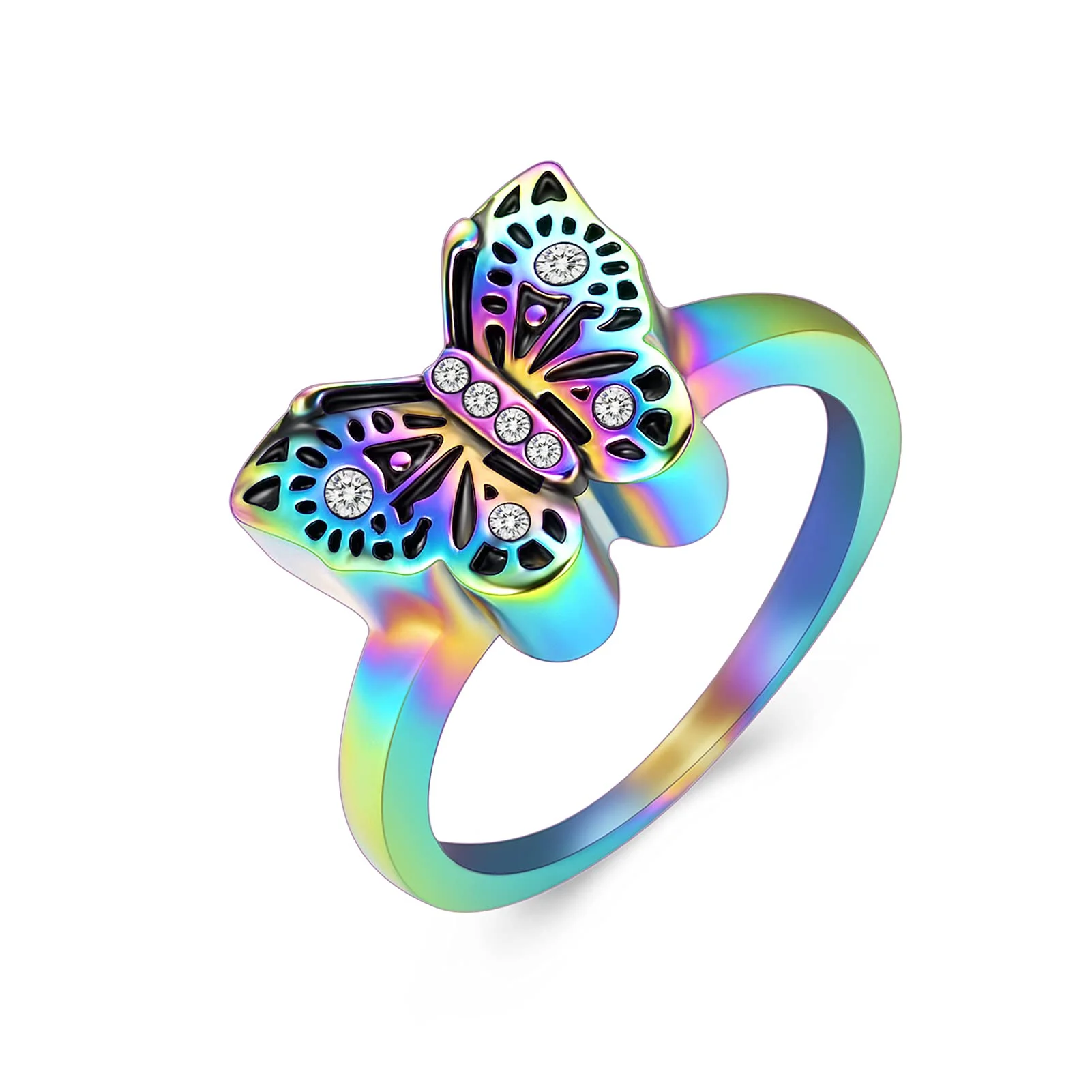 Butterfly Cremation Jewelry Ring Holds Loved Ones Ashes Urn Finger Ring for Ashes for Women Memorial Keepsake Jewelry 3