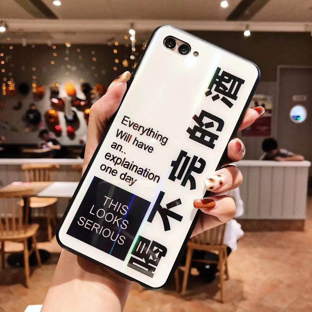 Чехол из закаленного стекла для iPhone XS Max XR X, разноцветный чехол для телефона, защитный чехол для iPhone 6, 6s, 7, 8 Plus, 11 Pro Max - Цвет: 15
