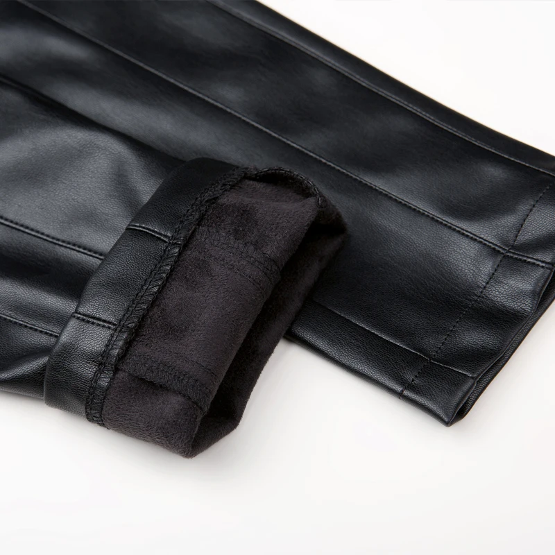 Женские брюки с эластичной резинкой на талии Pantalon Mujer кожаные брюки женские осенние новые тонкие повседневные женские узкие брюки с высокой талией