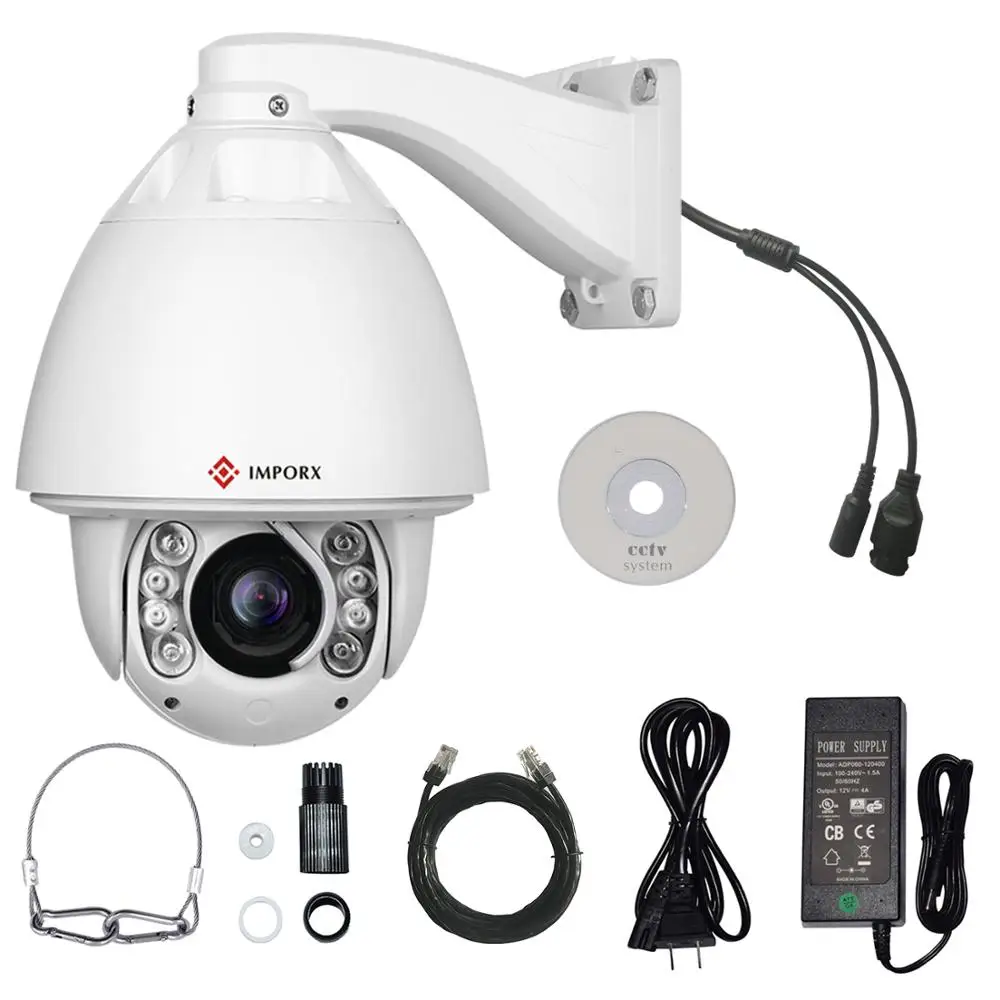 IMPORX 3MP 30X истинный оптический зум сеть автоматического слежения PTZ камера H.265 P2P ONVIF