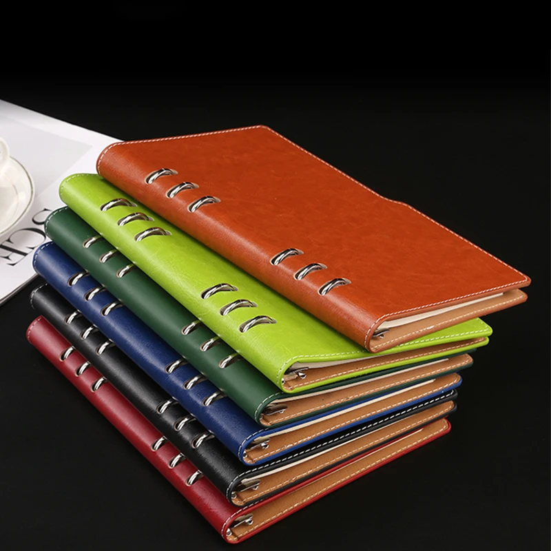 Ruize Livro de Notas de Couro Diário a6 Binder Planner b5 a5 Espiral Botebook Agenda 2023 Capa Dura Presente do Bloco de Notas do Escritório Negócios - Imagem 4