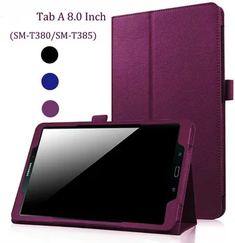 

For Samsung Galaxy Tab A 8.0 2017 Case Folio Flip PU Leather Cover Stand Pencil Holder Cases Slim Fit Tablet SM-T380 T380 T385