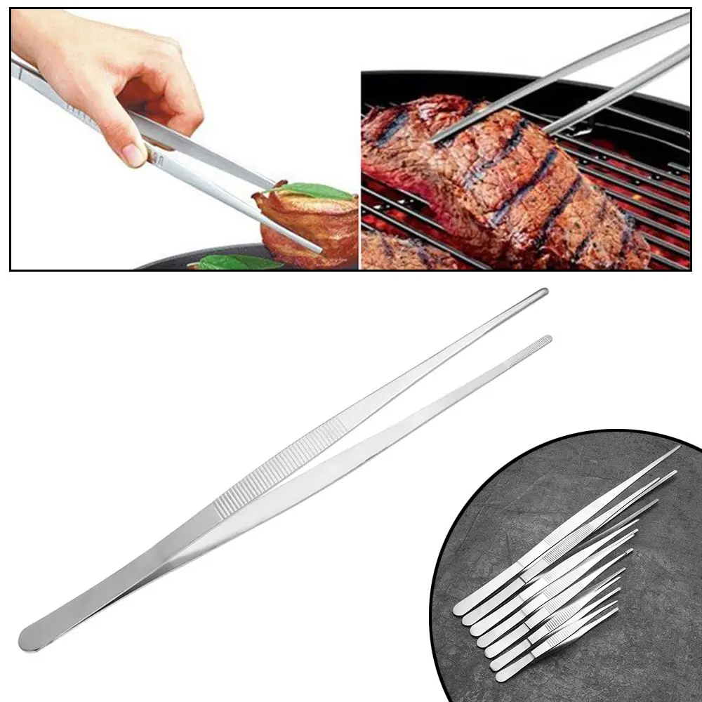 Restaurant BBQ Buffet Stainless Steel Beef Clip Churrasco Tool Barbecue Tongs Food Tweezers | Дом и сад