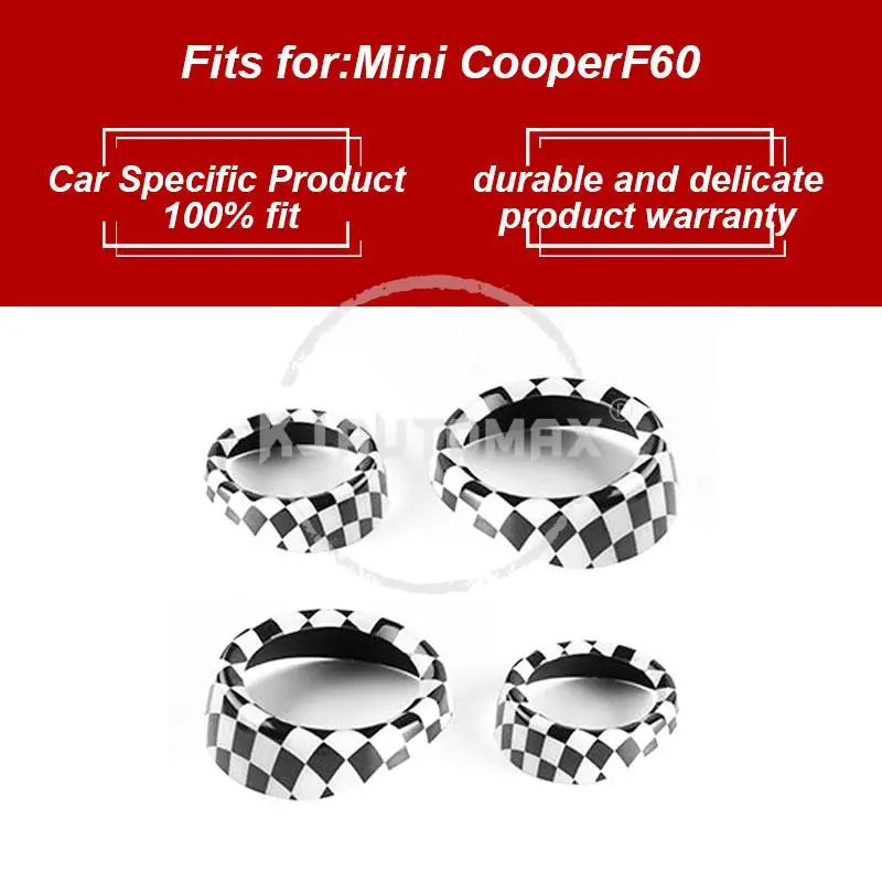 KJAUTOMAX для Mini Cooper F60 пластиковые наклейки декоративные ракушки дверные ручки автомобильные аксессуары