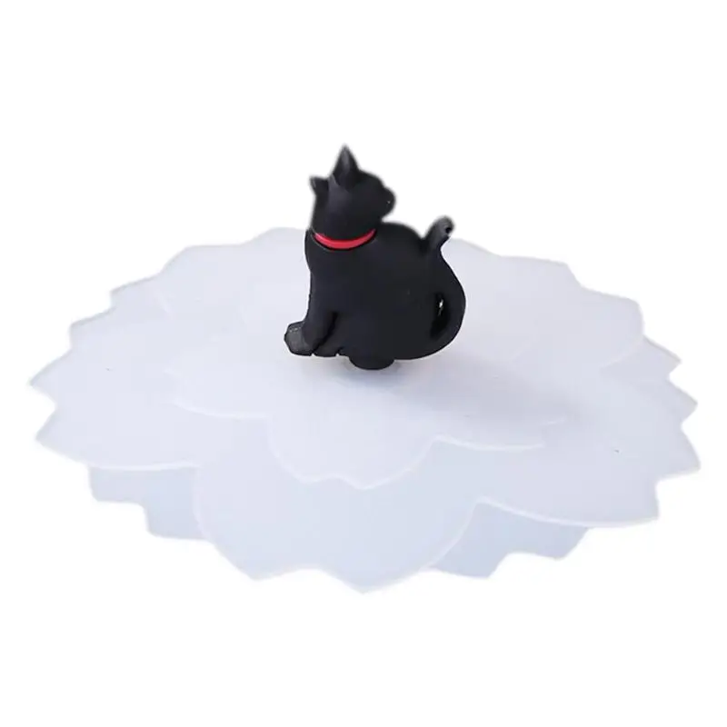 Silicone Cup Cover Transparent Cherry Shape Heat-resistant Dustproof Reuse