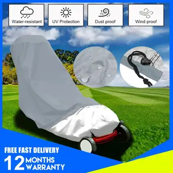 

210D Lawn Mower Cover Dust-proof Mask Waterproof UV Protection Universal Fit with Drawstring
