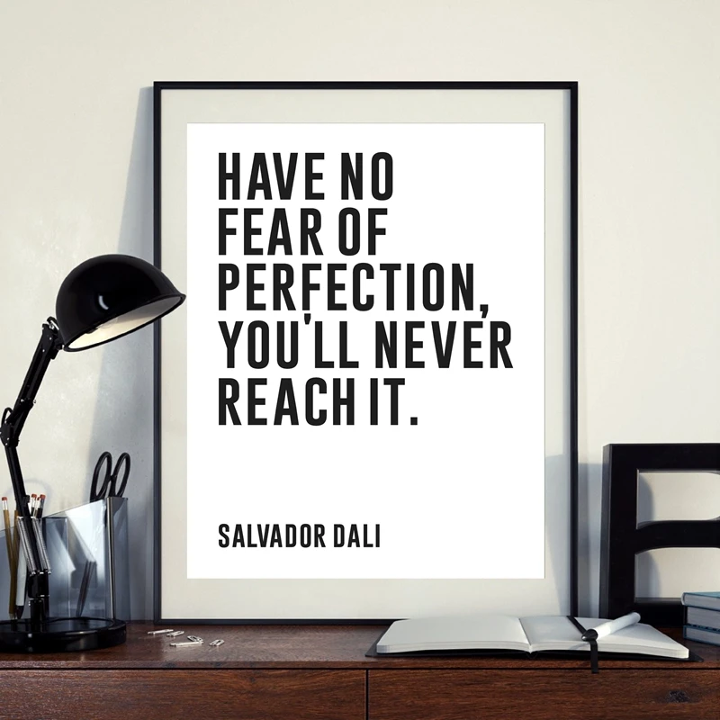 Salvador Dali Quote Prints Office Decor