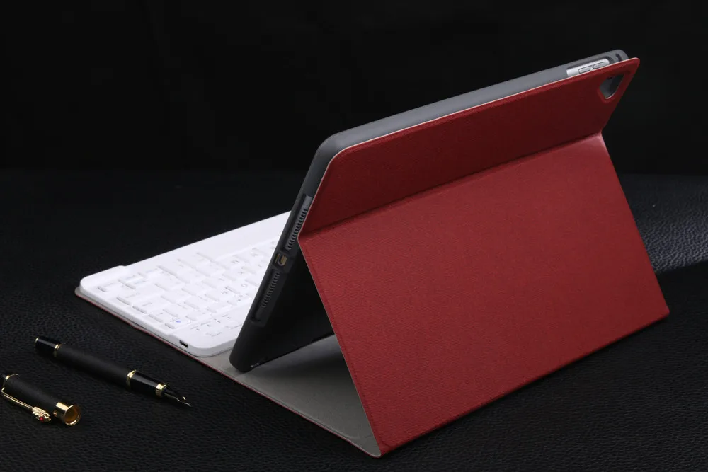 Чехол для клавиатуры съемная смарт-откидная крышка с usb-кабелем для зарядки пластик+ TPU+ PU для iPad 9,7 / Pro Air 2/1