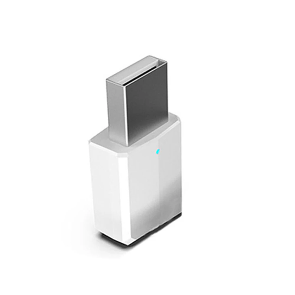 LEORY 2 в 1 Мини беспроводной адаптер с bluetooth передатчик приемник BT5.0 индикатор 3,5 мм AUX аудио стереоресивер адаптер - Цвет: Белый