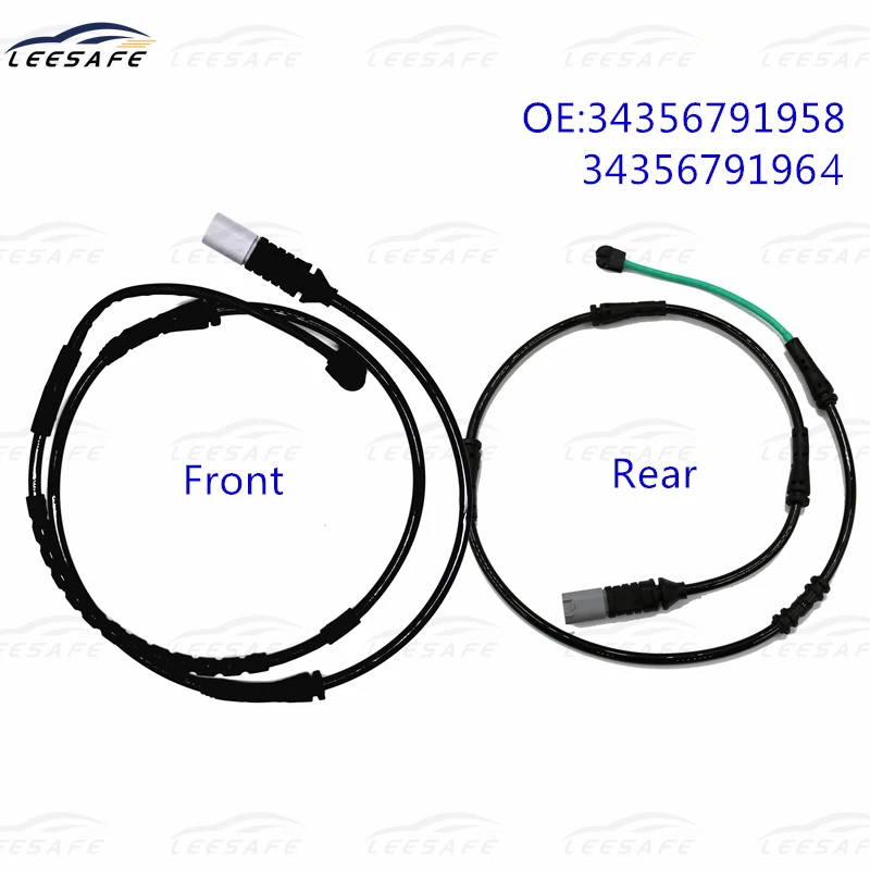 Front + Rear Brake Pad Sensor 34356791958 + 34356791964 for BMW 5 Series F10 F11 6 Series F06 F12 F13 Brake Alarm Sensing Line