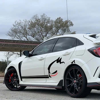 

2pcs Car Stickers for Volkswagen VW Polo Golf MK6 MK7 Toyota Yaris C-HR Auris Tesla Model S X 3 Skoda Octavia Car Accessories