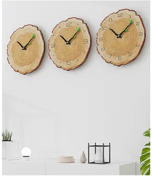 

decorativ Vintage Wooden Clock Cafe Office Home Kitchen Wall Decor Silent Clock design Art Large Wall Clock Gift home wallclock