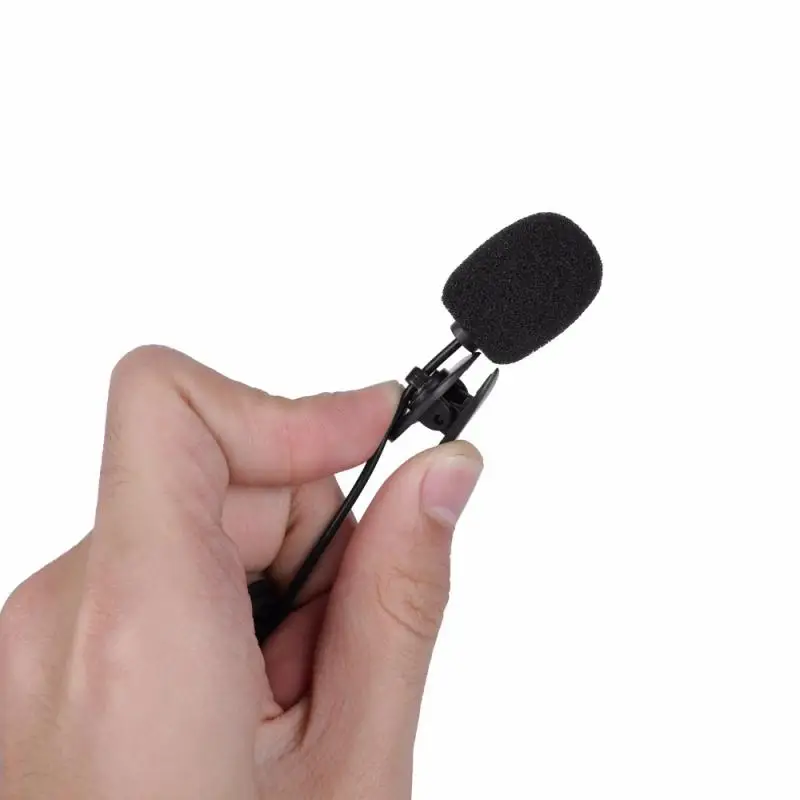 Mini Portable 3.5mm Clip-on Microphone Lavalier Clip Microphone Lecture Teaching Conference Wired Mic For PC Laptop Dropshipping mics