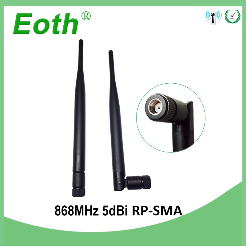 

2pcs 868MHz 915MHz antenna 5dbi RP-SMA Connector GSM antena straight 868 MHz 915 MHz antenne for gsm signal repeater Lorawan