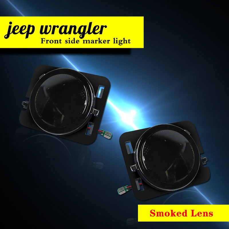 Фото Фонари указателя поворота желтого цвета для Jeep Wrangler JK & JK Unlimited 2007-2018 №2