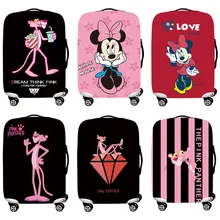 Мультяшный Дорожный Чехол для чемодана, эластичные Защитные Чехлы 18-32 дюймов, пылезащитный чехол на колесиках, аксессуары для путешествий