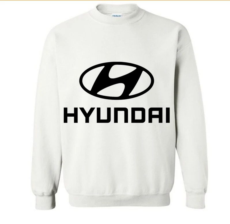 Новые модные хлопковые мужские толстовки hyundai Motor с логотипом автомобиля, флисовый пуловер с круглым вырезом, толстовки в стиле хип-хоп Harajuku, Мужская Уличная одежда