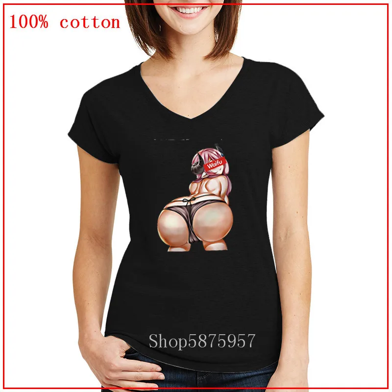 Японское аниме Waifu сексуальная модная женская футболка Ahegao с графическим принтом