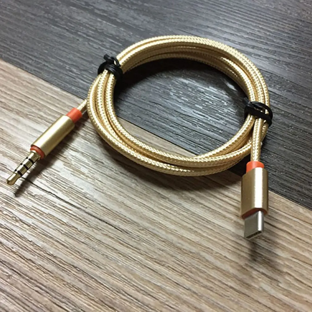 

Audio Aux Jack Adapter USB C Male to 3.5mm Male Extension Headphone Audio Stereo Cord Adapter Cable Type-c ONLENY
