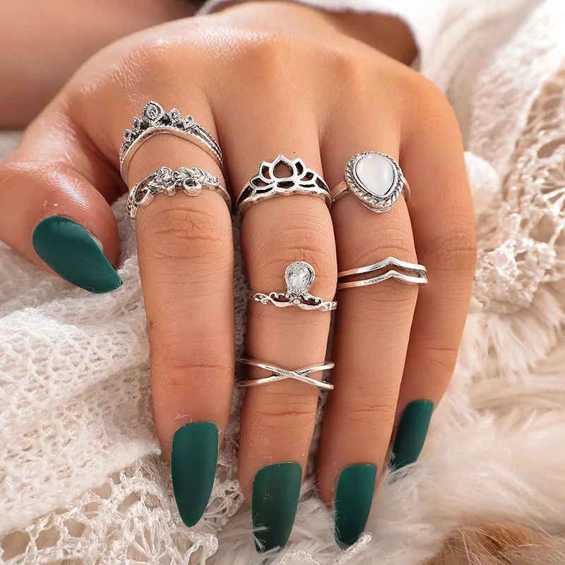 2020 модное кольцо anillos pareja de compromiso para mujer aliança namoroO penwork Резной большой драгоценный