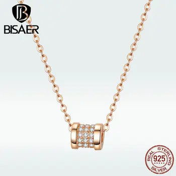 

100% 925 Sterling Silver Shiny Waist Shape CZ Chain Necklace Adjustable Female Fashion Jewelry HVN114