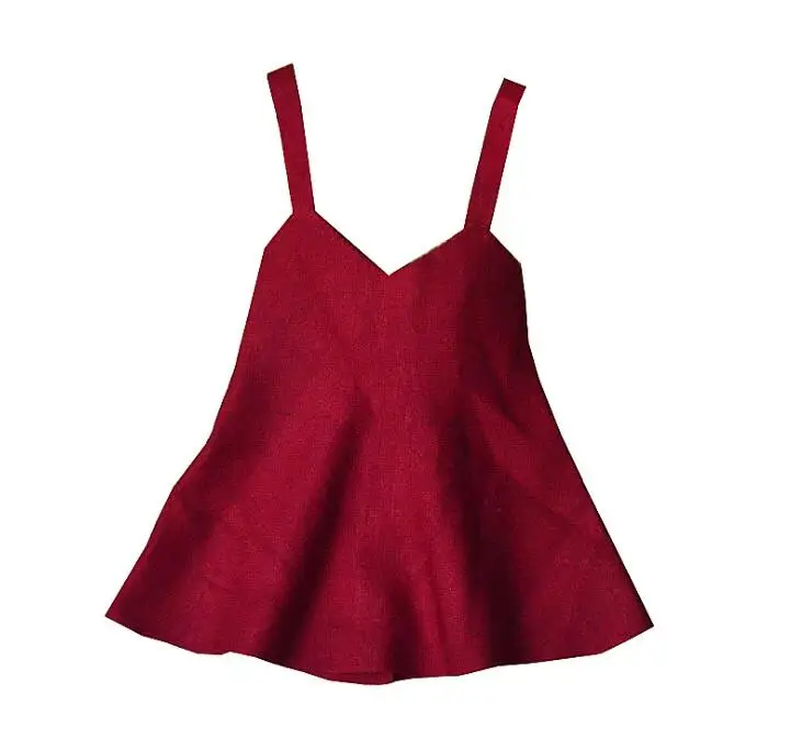 Girl Knitted sweater dresses Kids Girl Fashion V-neck dress Autumn Singlet Woolen Baby dress children clothes