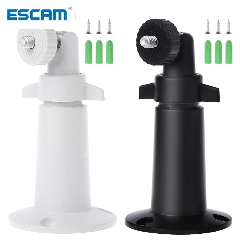 ESCAM-soporte de montaje en techo para interior y exterior, conjunto de soporte para cámaras de seguridad Arlo Pro, negro/blanco