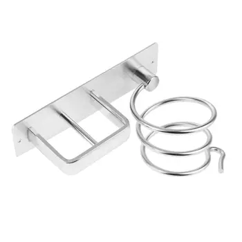 

Aluminum Wall Mounted Hair Dryer Rack Storage Organizer Hair Straightener Holder 23GB