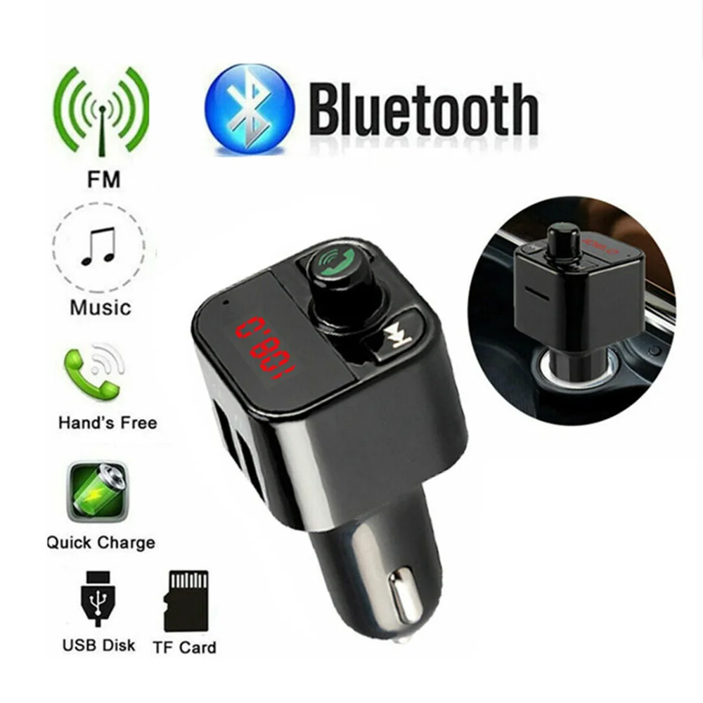 Bluetooth беспроводной fm-передатчик автомобильный Радио MP3 плеер USB зарядное устройство Handsfree Bluetooth автомобильное зарядное устройство