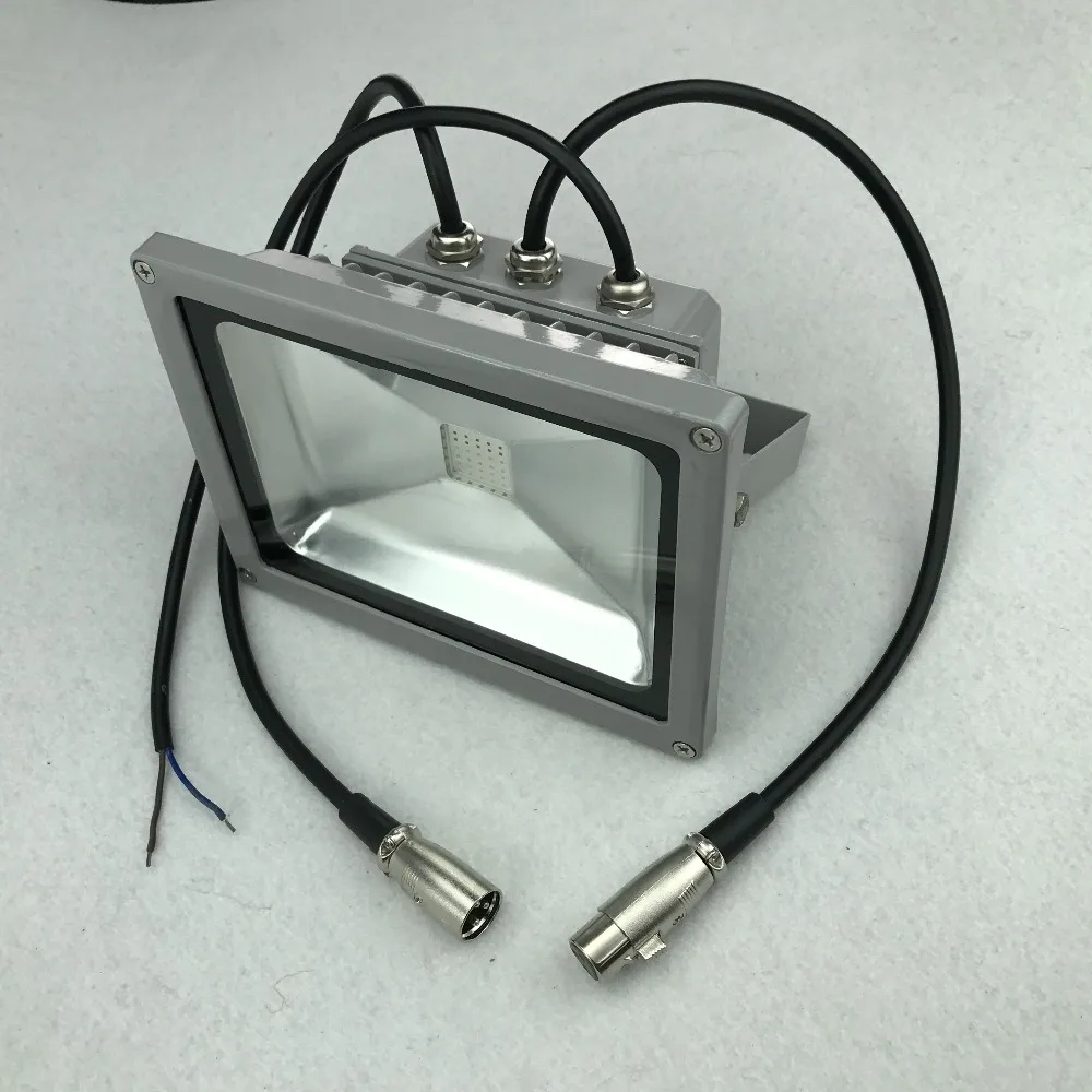 DC24V вход 30 Вт цифровая матричная светодиодная RGB прожектор; IP66; высокое качество; Размер: 180 мм* 140 мм