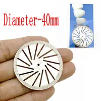 Big Size laboratorium dentystyczne polerowanie diament dwustronna tarcza tnąca do cięcia dentystycznego tynk tarcza koła laboratorium dentystyczne narzędzie 40 i 45mm 3