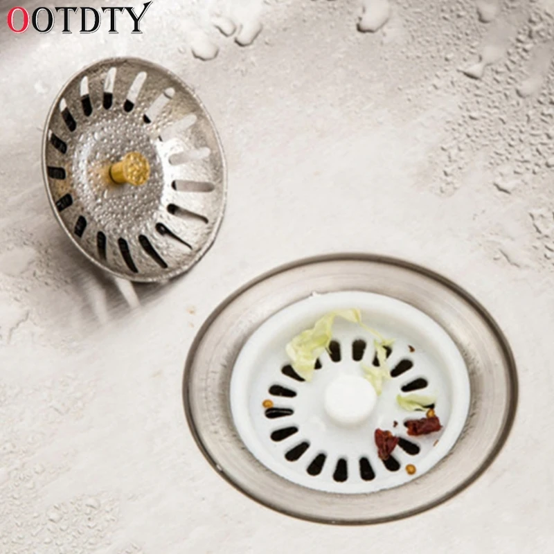 OOTDTY 2018 Fashion Kitchen Waste Stainless Steel Sink Strainer Plug Drain Filter Stopper Basket Drainer 5