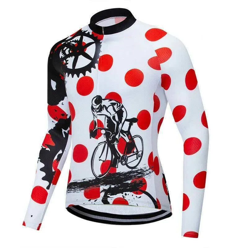 Men's Long Sleeve Bike Shirts  Quick Drying Mountain Bike Tops 2022 Newest Design Cycling Jerseys Racing MTB Off Road Clothing 4