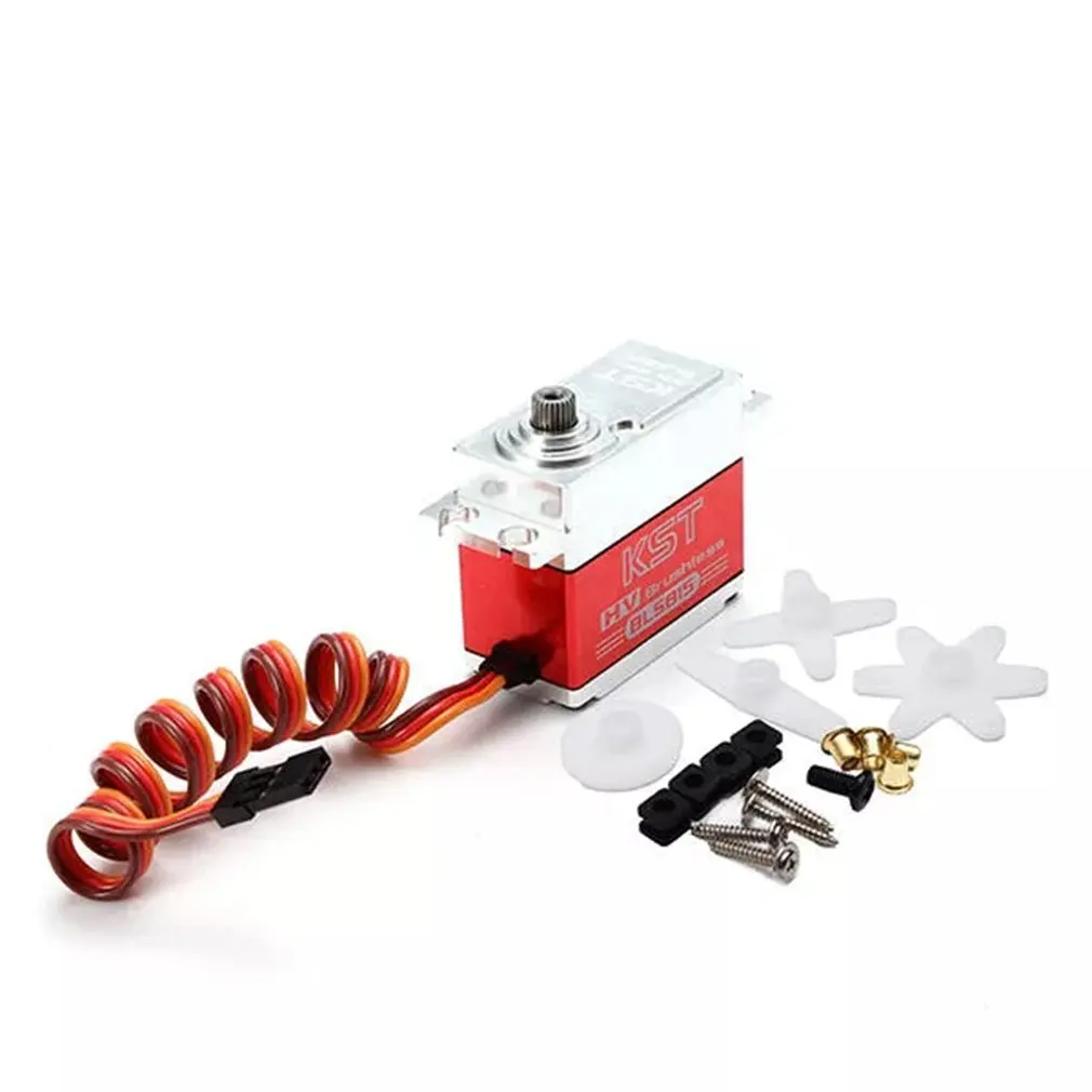 

KST BLS815 20KG Large Torque Metal Gear Brushless Servo 2BB for 550-700 Class Helicopter Cyclic RC Servo