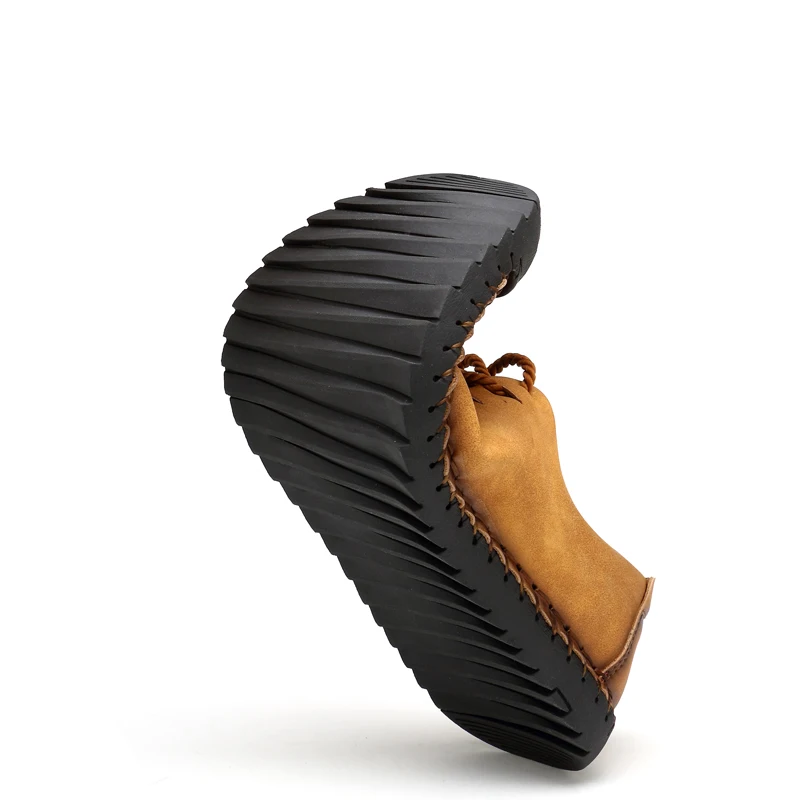 Кожаная повседневная обувь; черные мужские лоферы; Мужская обувь для вождения на мягкой подошве со шнуровкой; большие размеры 38-47; Прямая поставка