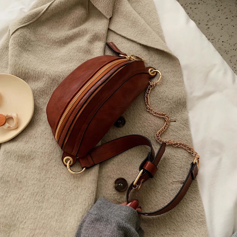 Поясная сумка женская сумка из искусственной кожи Модная поясная сумка женская сумка для телефона повседневная черная нагрудная сумка для девочек рюкзак на плечо B135 4