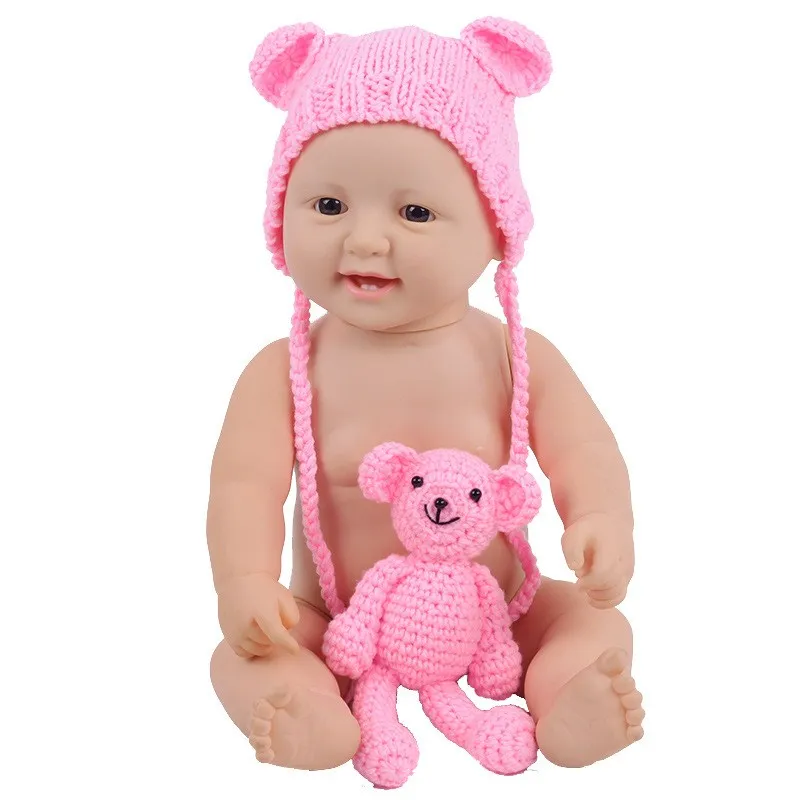  50cm Full Silicone Reborn Baby Dolls Alive Lifelike Real Dolls Realistic Bebes Reborn Babies Toys B