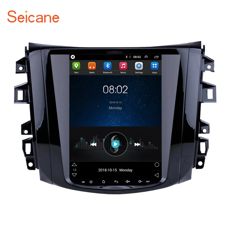 Seicane Android 9,1 Автомагнитола плеер для Nissan NAVARA Terra 9,7 дюймов Радио система с gps Navi Mirror link wifi SWC