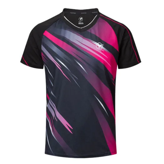 A117 Black Shirt Мужская и Женская теннисная футболка, футболка для мальчиков и девочек, спортивная одежда для тенниса, молодежные комплекты для бадминтона, шорты, тренировочная форма для настольного тенниса - Цвет: A117 Black Shirt