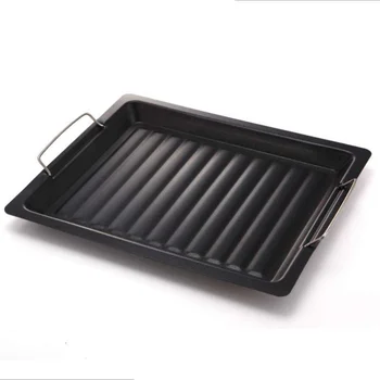 

Korean Barbecue Plate Rectangular Nonstick Baking Pan Frying Pan Grilled Fish Pan Smokeless Barbecue Pan Teppanyaki Outdoor