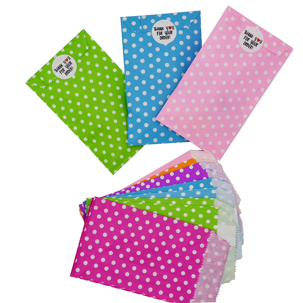 10 stücke bevorzugen Süßigkeiten Geschenkt üten flache Kraft Party bevorzugen Papiertüten Chevron gestreifte Punkte Papier Bastel tasche für Hochzeits feier Lieferungen – Detail 12