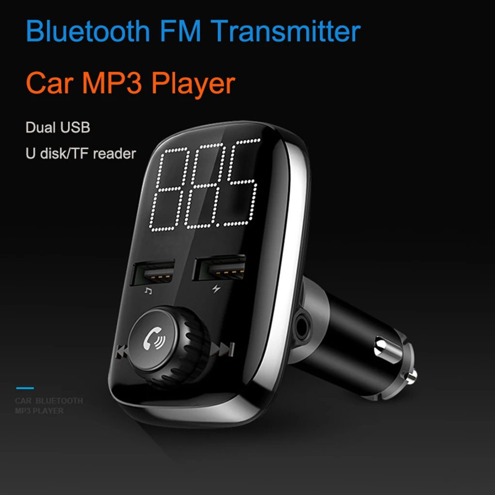 Bluetooth автомобильный fm-передатчик MP3-плеер двойной USB порт зарядное устройство 3.4A быстрое зарядное устройство напряжение обнаружения плеер с tf-картой