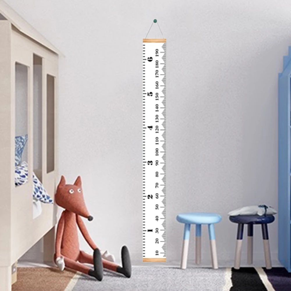 

Removable Baby Height Growth Chart Hanging Ruler Measurement Chart Children Room Wall Decor Kids Height Ruler Wall Hanging Ruler