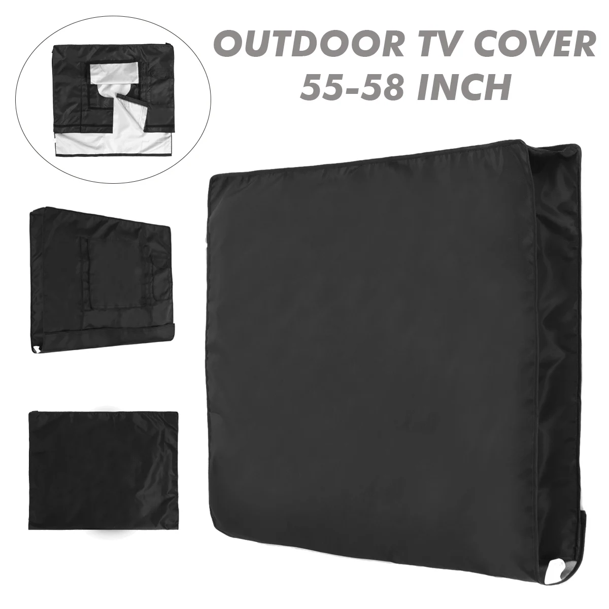 55 to 58 Inch Black